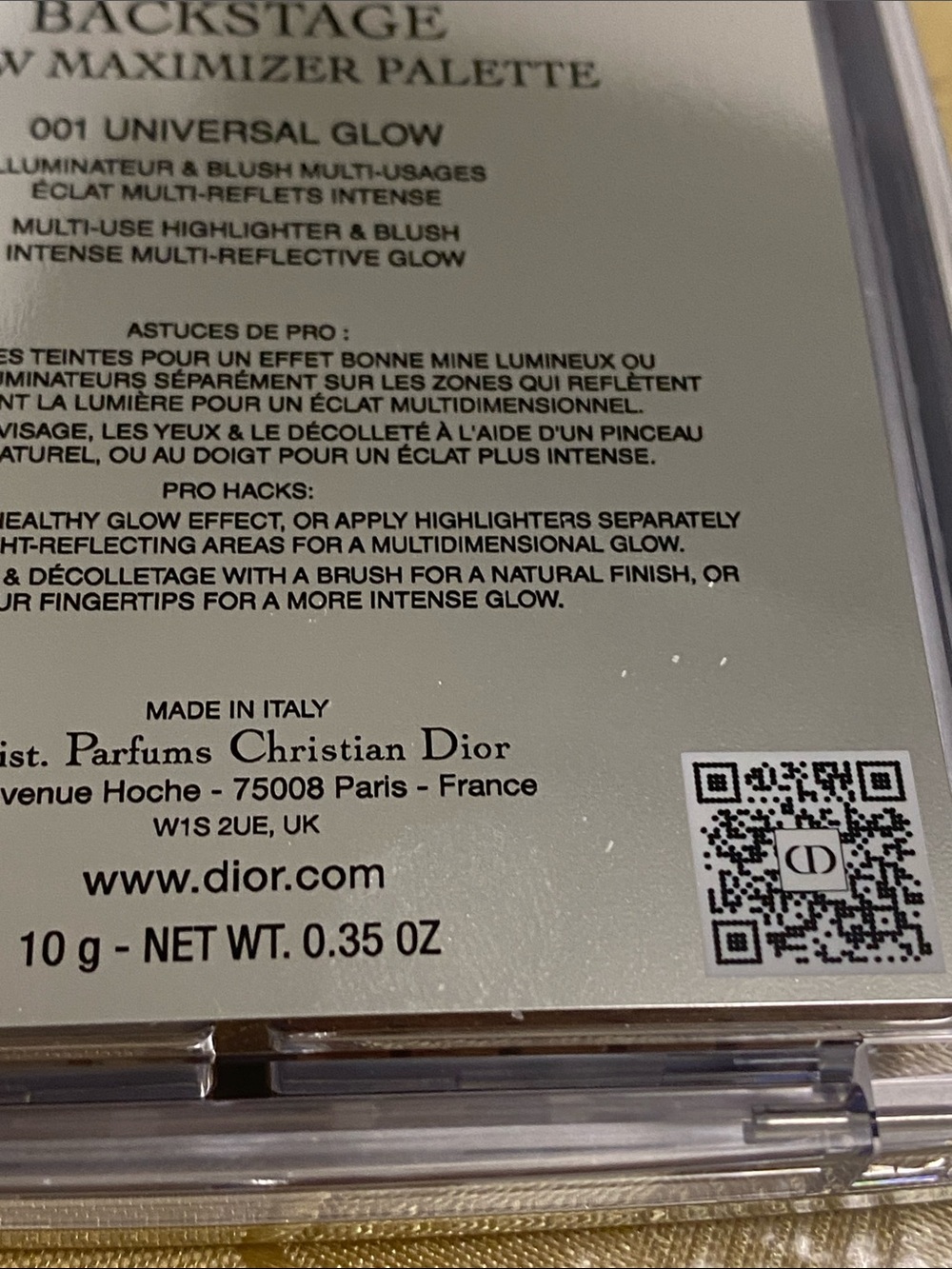 Dior Backstage Limited Edition 4-Color Shimmer Palette -New - Picture 6 of 10